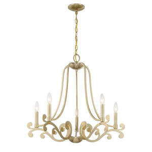 Savoy House - 1-6096-5-127 - Five Light Chandelier - Lombard - Noble Brass