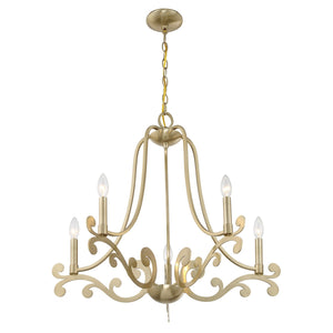 Savoy House - 1-6096-5-127 - Five Light Chandelier - Lombard - Noble Brass