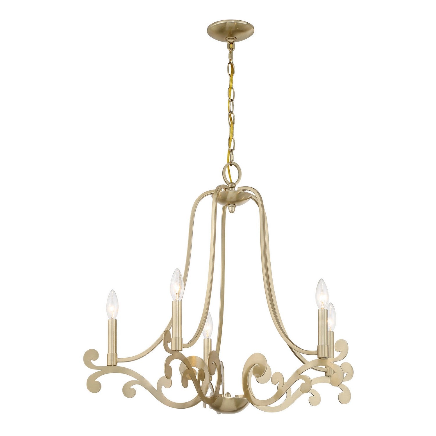 Savoy House - 1-6096-5-127 - Five Light Chandelier - Lombard - Noble Brass