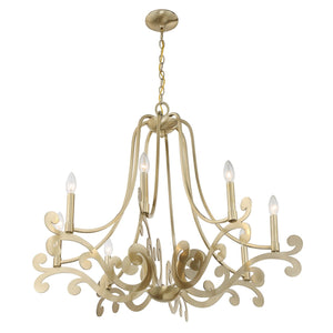 Savoy House - 1-6097-8-127 - Eight Light Chandelier - Lombard - Noble Brass