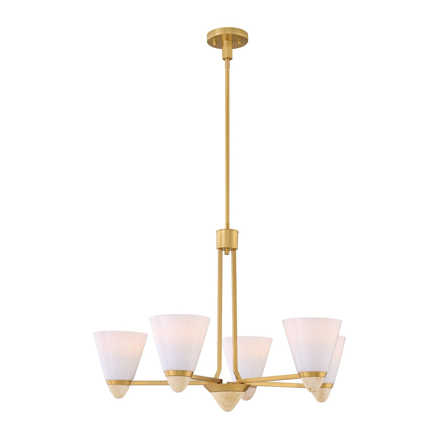 Savoy House - 1-7265-5-322 - Five Light Chandelier - Kohlman - Warm Brass