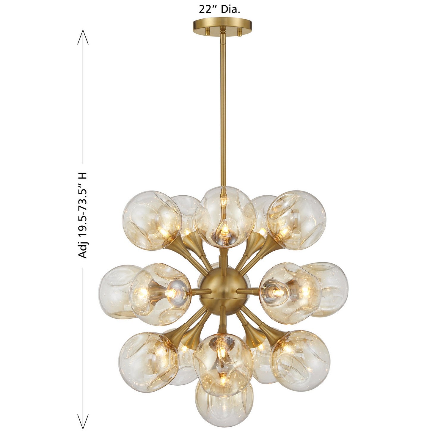 Savoy House - 1-7934-16-322 - 16 Light Chandelier - Matisse - Warm Brass