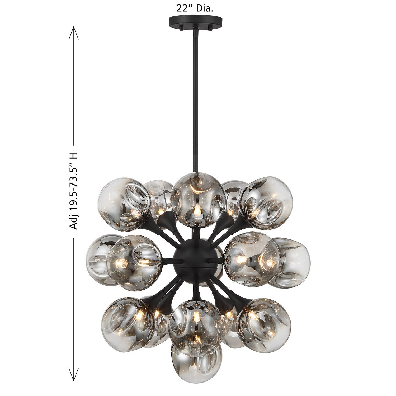 Savoy House - 1-7934-16-89 - 16 Light Chandelier - Matisse - Matte Black