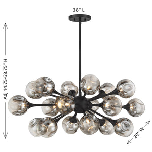 Savoy House - 1-7935-18-89 - 18 Light Chandelier - Matisse - Matte Black