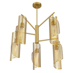 Savoy House - 1-8032-5-322 - Five Light Chandelier - Hillbourne - Warm Brass