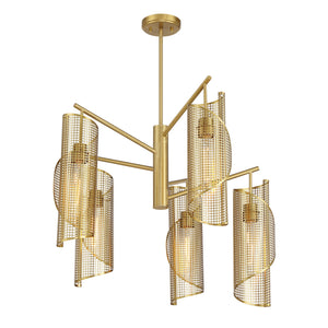 Savoy House - 1-8032-5-322 - Five Light Chandelier - Hillbourne - Warm Brass