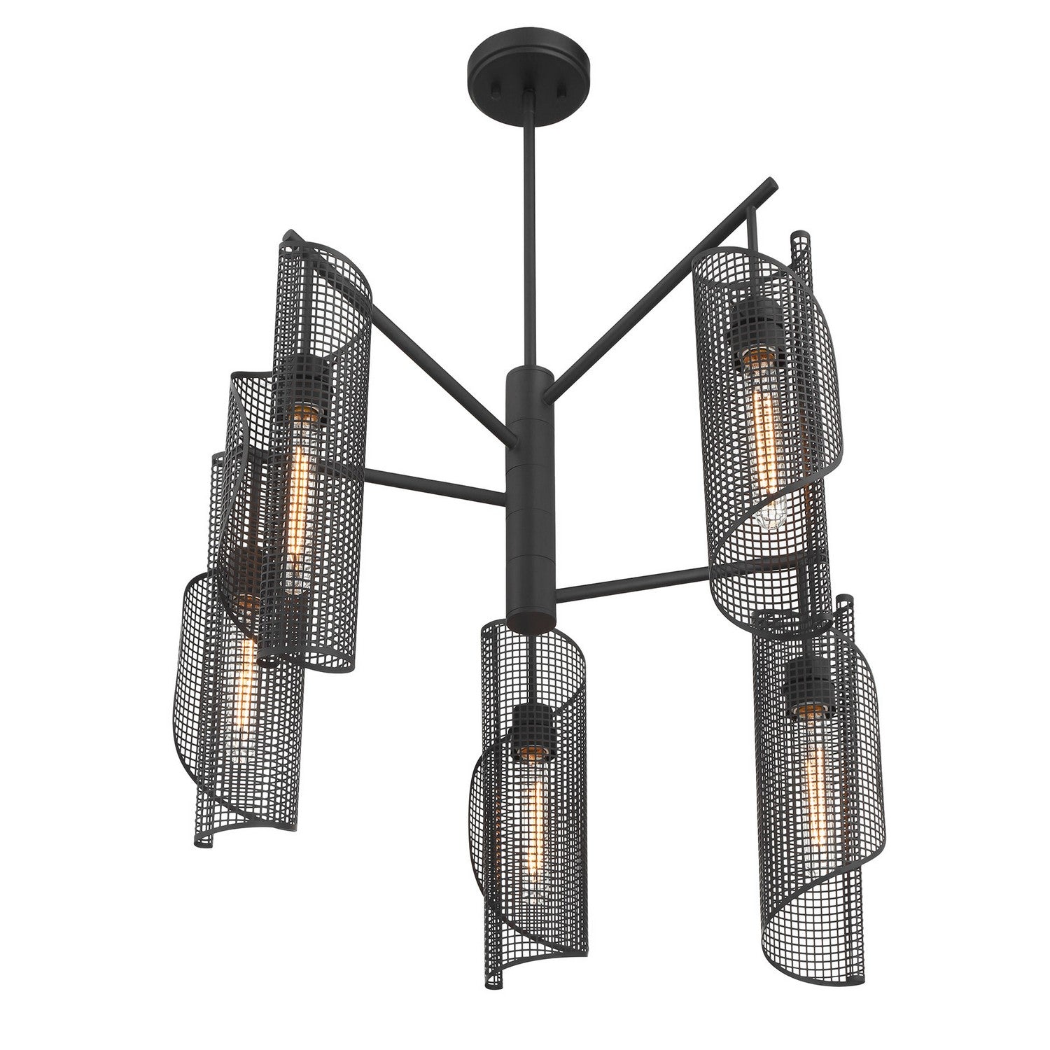 Savoy House - 1-8032-5-89 - Five Light Chandelier - Hillbourne - Matte Black