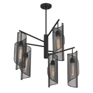 Savoy House - 1-8032-5-89 - Five Light Chandelier - Hillbourne - Matte Black