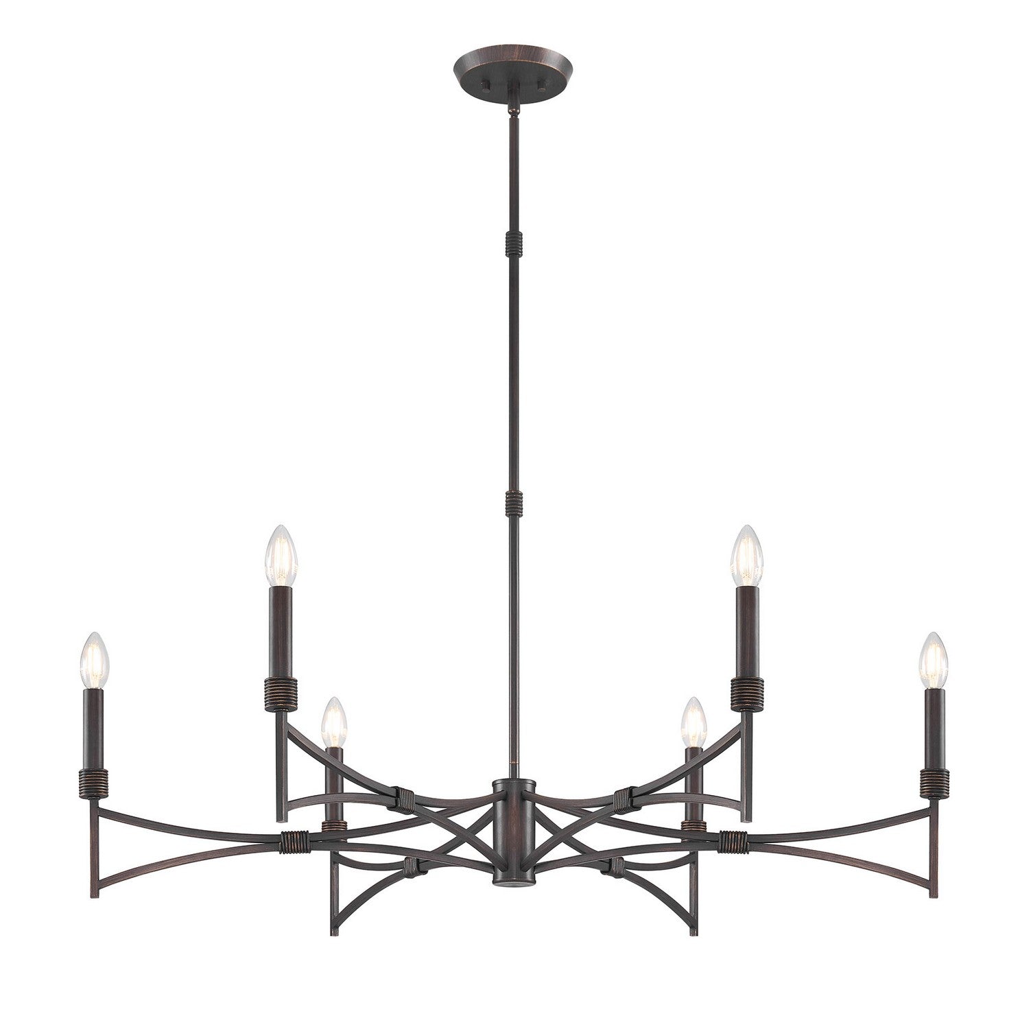 Savoy House - 1-8166-6-26 - Six Light Chandelier - Gardner - Champagne Mist