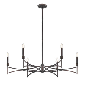 Savoy House - 1-8166-6-26 - Six Light Chandelier - Gardner - Champagne Mist