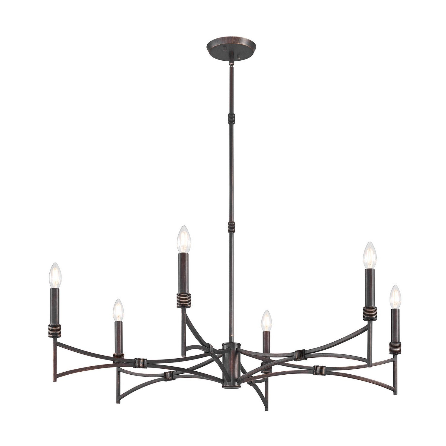 Savoy House - 1-8166-6-26 - Six Light Chandelier - Gardner - Champagne Mist