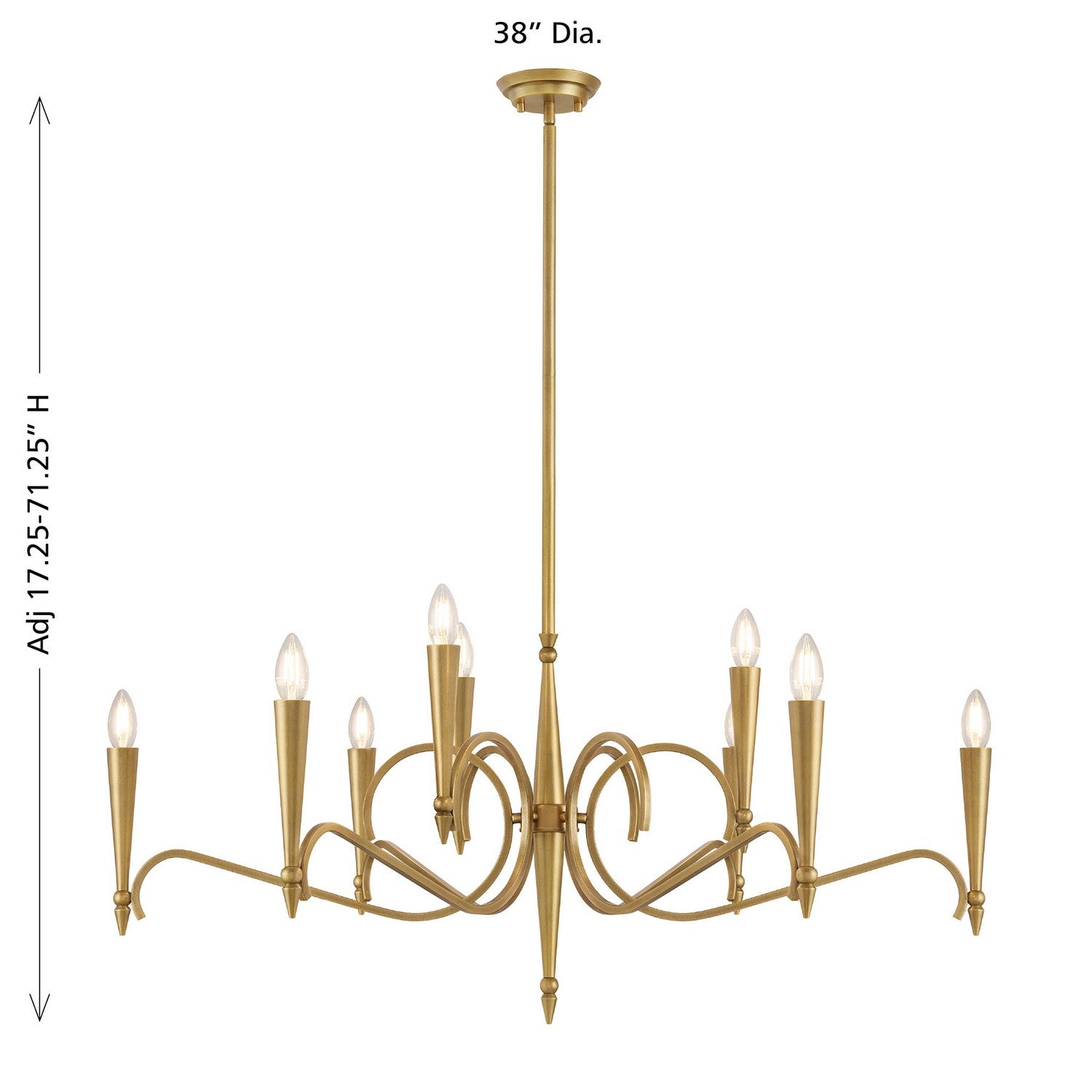 Savoy House - 1-9417-9-220 - Nine Light Chandelier - Tremont - Riviera Brass