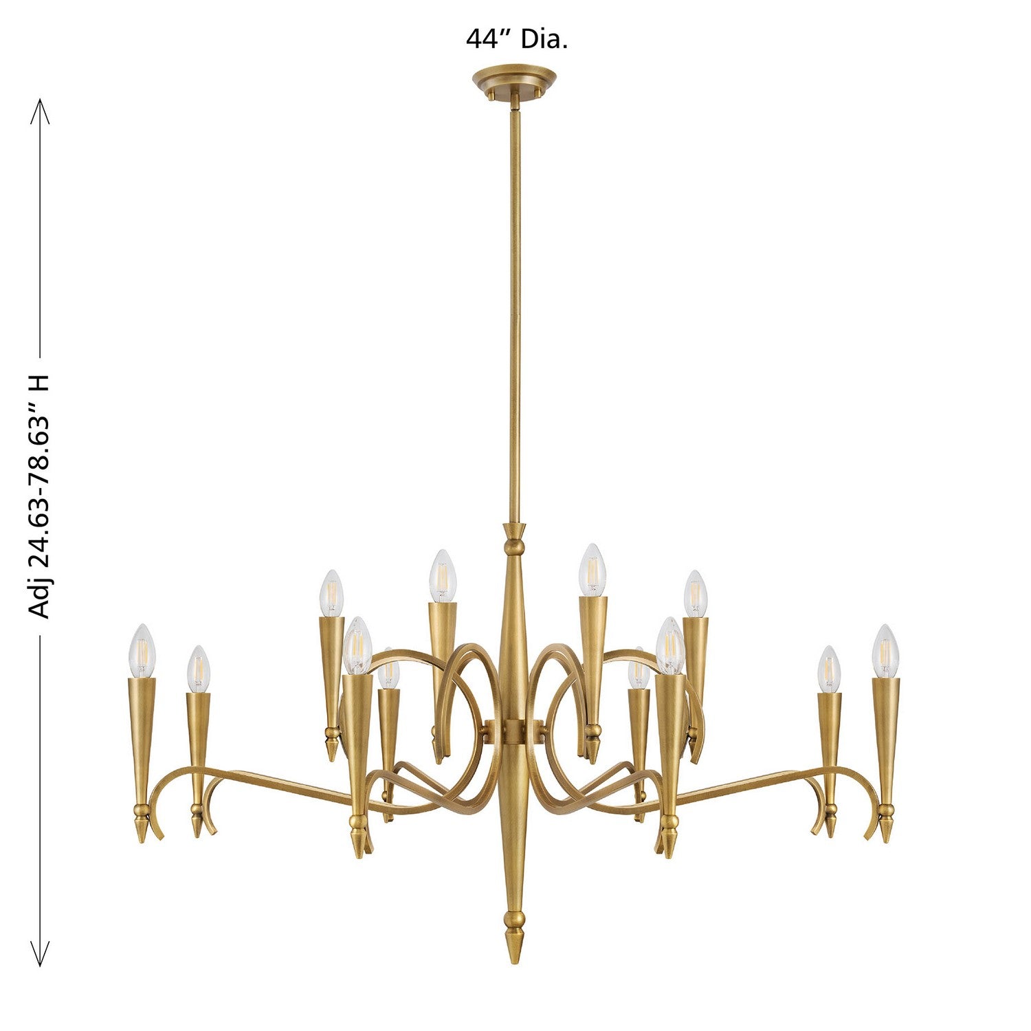 Savoy House - 1-9418-12-220 - 12 Light Chandelier - Tremont - Riviera Brass