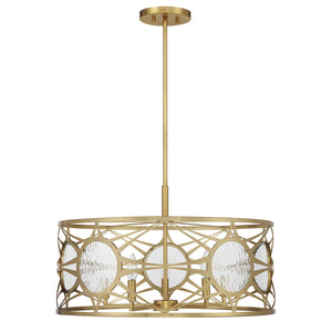 Savoy House - 6-5065-5-322 - Five Light Convertible Semi-Flush /Pendant - Balfour - Warm Brass