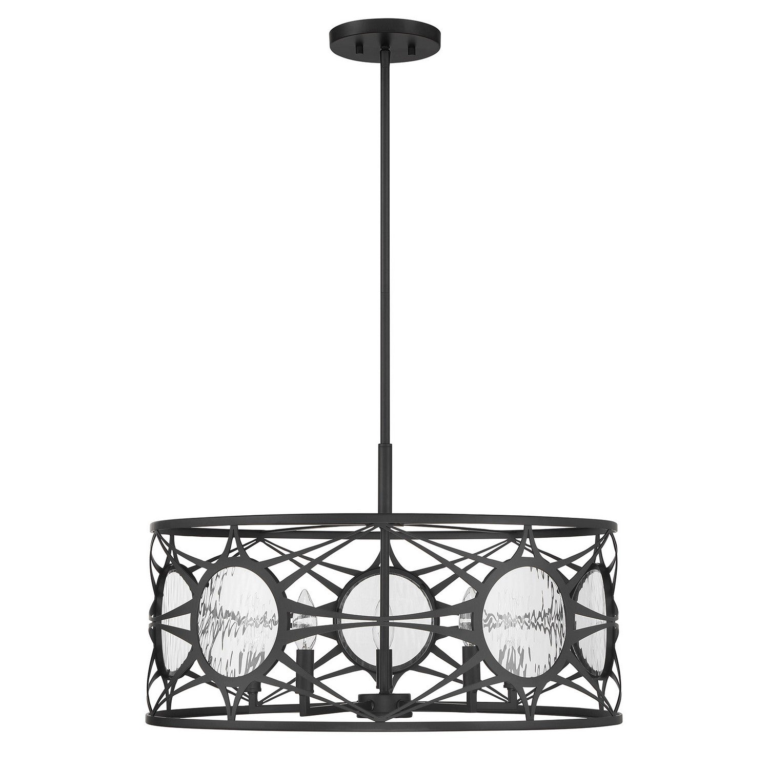 Savoy House - 6-5065-5-89 - Five Light Convertible Semi-Flush /Pendant - Balfour - Matte Black