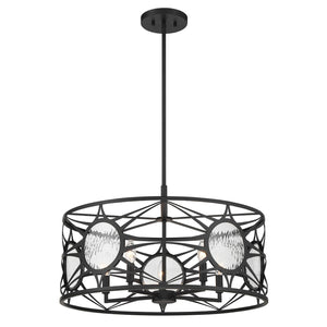 Savoy House - 6-5065-5-89 - Five Light Convertible Semi-Flush /Pendant - Balfour - Matte Black