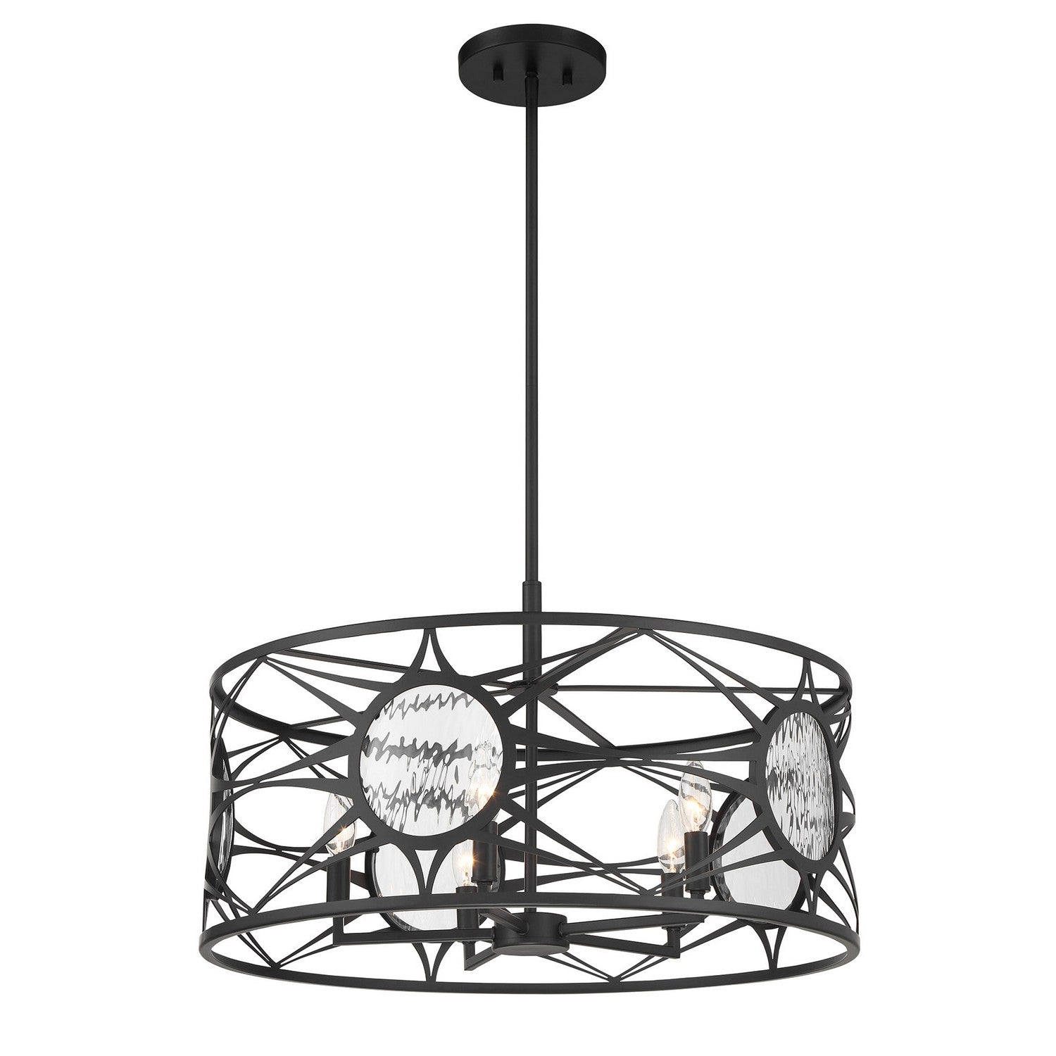 Savoy House - 6-5065-5-89 - Five Light Convertible Semi-Flush /Pendant - Balfour - Matte Black