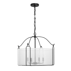 Savoy House - 7-1693-4-89 - Four Light Pendant - Ashlay - Matte Black