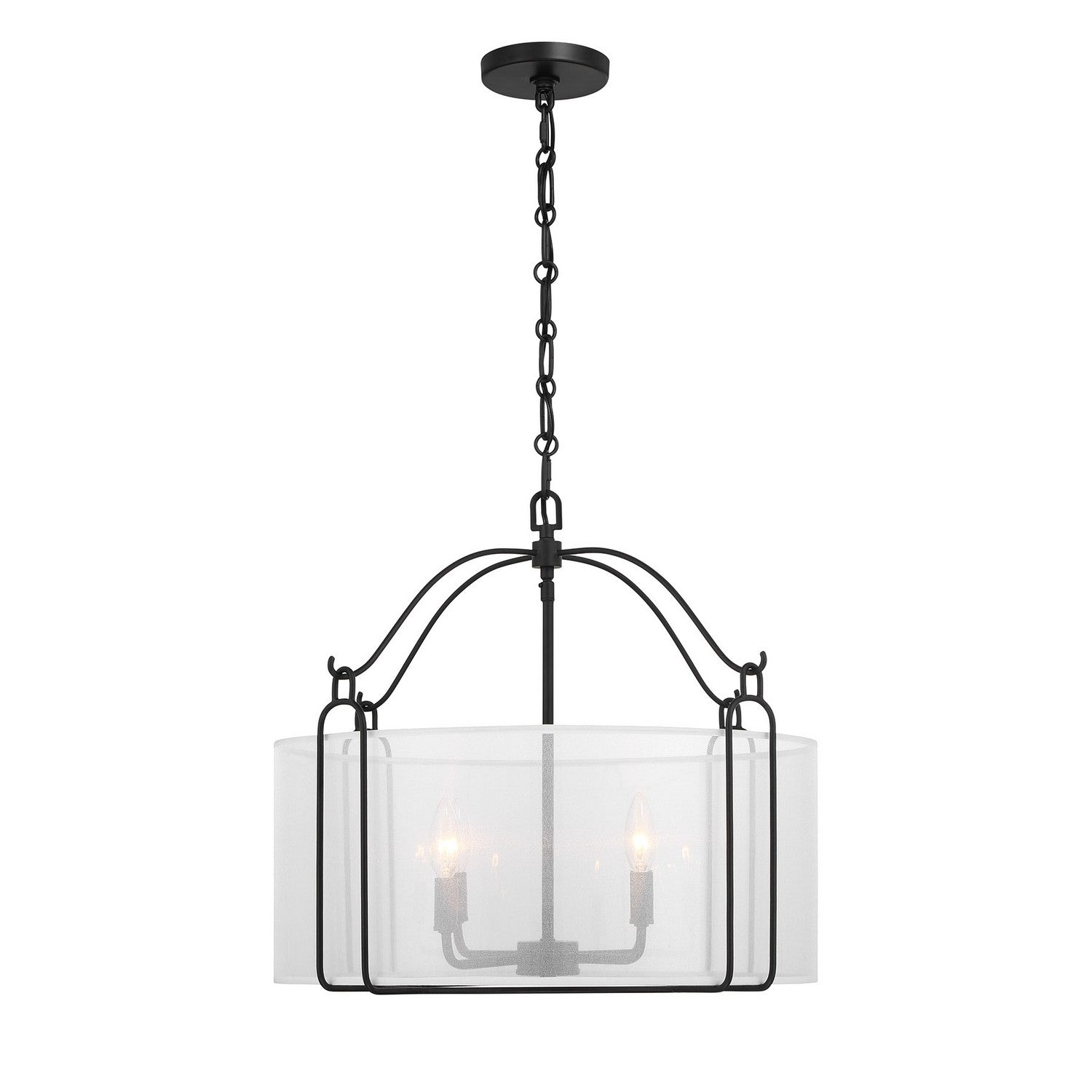 Savoy House - 7-1693-4-89 - Four Light Pendant - Ashlay - Matte Black