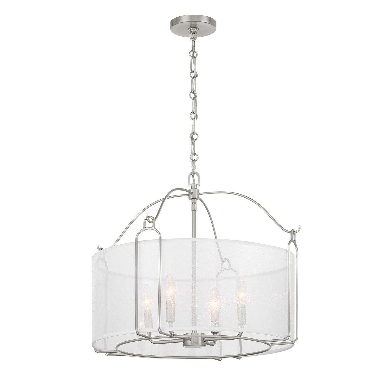 Savoy House - 7-1693-4-SN - Four Light Pendant - Ashlay - Satin Nickel