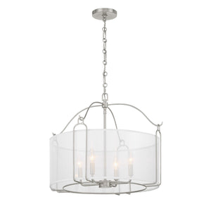 Savoy House - 7-1693-4-SN - Four Light Pendant - Ashlay - Satin Nickel