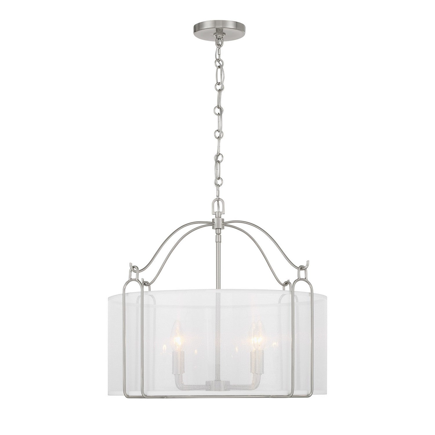 Savoy House - 7-1693-4-SN - Four Light Pendant - Ashlay - Satin Nickel