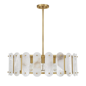 Savoy House - 7-2911-5-322 - Five Light Pendant - Antolini - Warm Brass