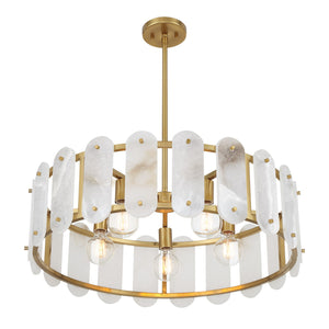 Savoy House - 7-2911-5-322 - Five Light Pendant - Antolini - Warm Brass