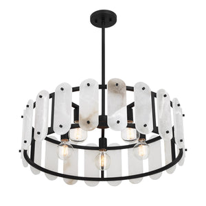 Savoy House - 7-2911-5-50 - Five Light Pendant - Antolini - Black Cashmere