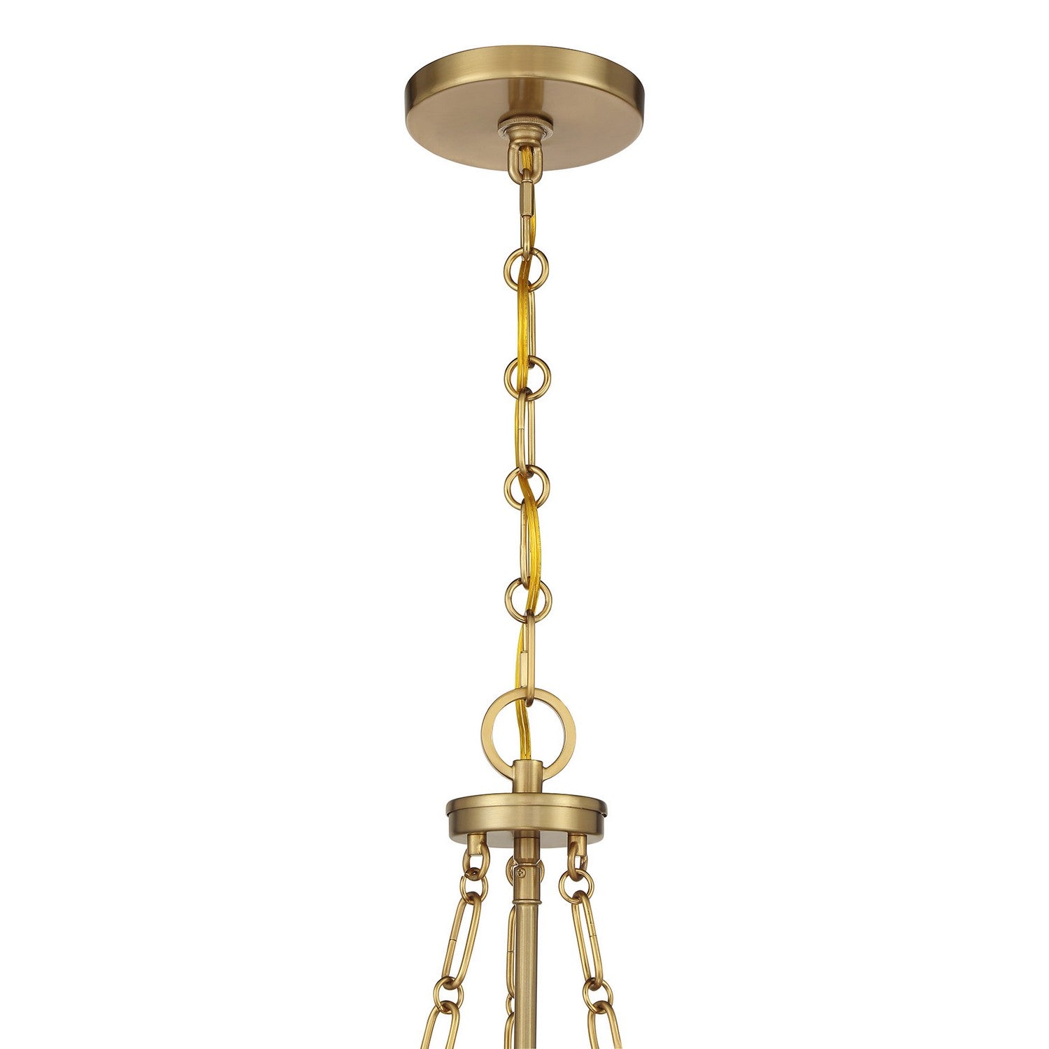 Savoy House - 7-5988-3-322 - Three Light Pendant - Reiling - Warm Brass