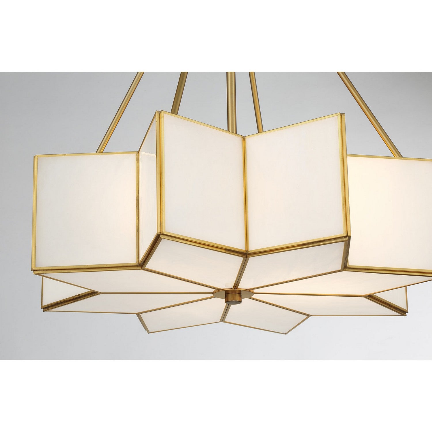 Savoy House - 7-5988-3-322 - Three Light Pendant - Reiling - Warm Brass