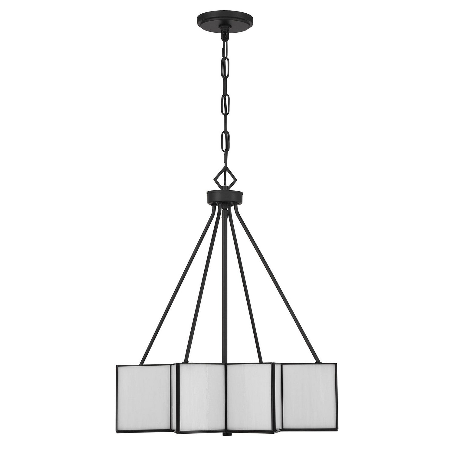 Savoy House - 7-5988-3-89 - Three Light Pendant - Reiling - Matte Black