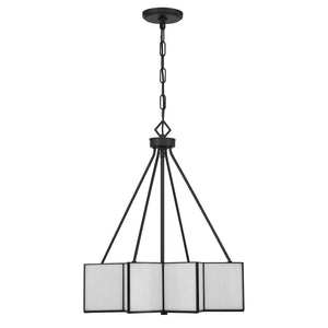 Savoy House - 7-5988-3-89 - Three Light Pendant - Reiling - Matte Black