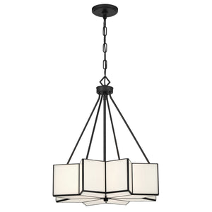 Savoy House - 7-5988-3-89 - Three Light Pendant - Reiling - Matte Black