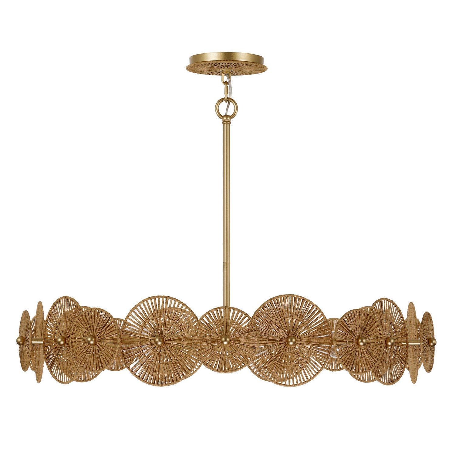 Savoy House - 7-6381-5-60 - Five Light Pendant - Abbott - Distressed Gold