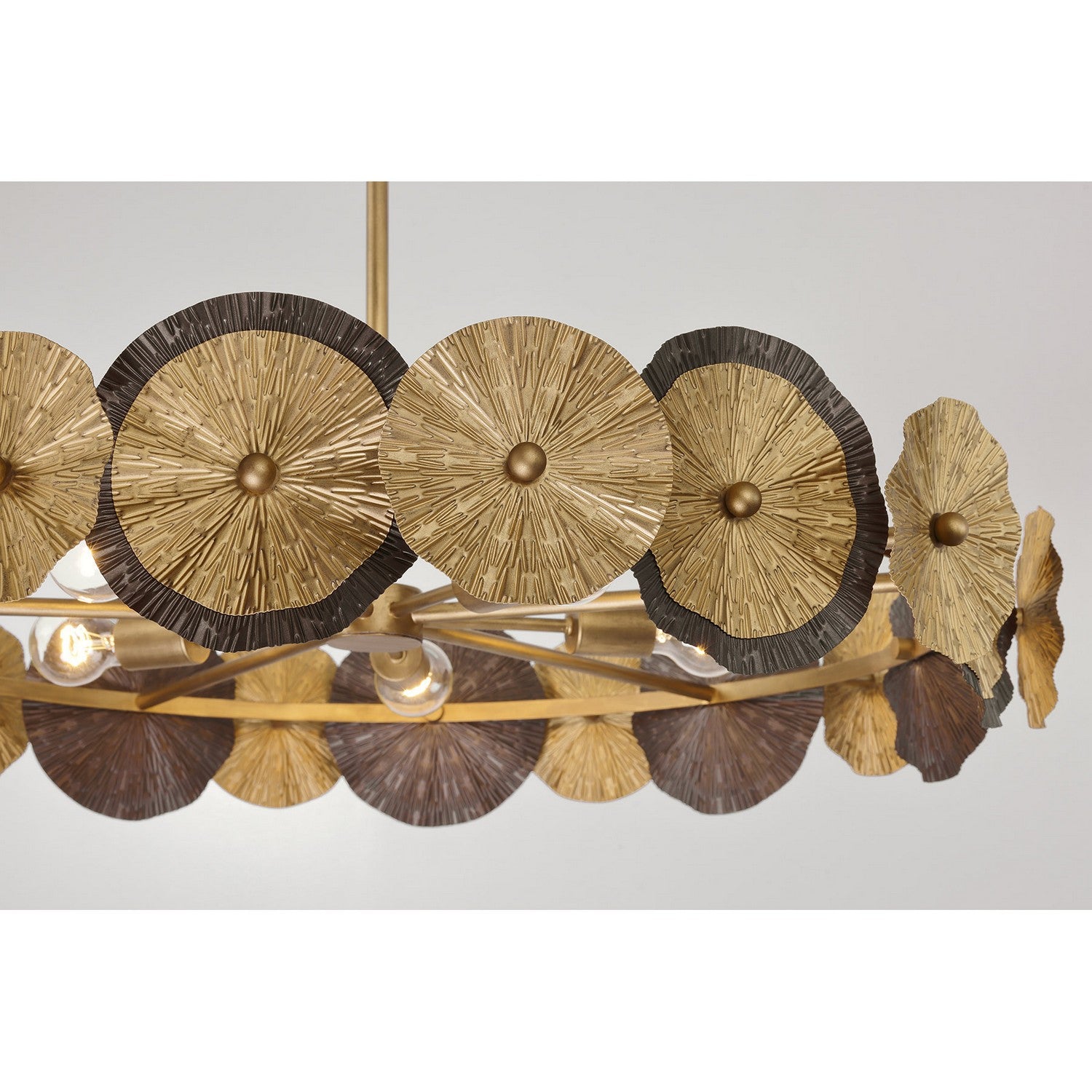 Savoy House - 7-6384-5-61 - Five Light Pendant - Lincoln - Distressed Gold and Bronze