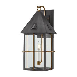 Troy Lighting - B6623-PBR/GRA - One Light Wall Sconce - Toby - Patina Brass And Graphite