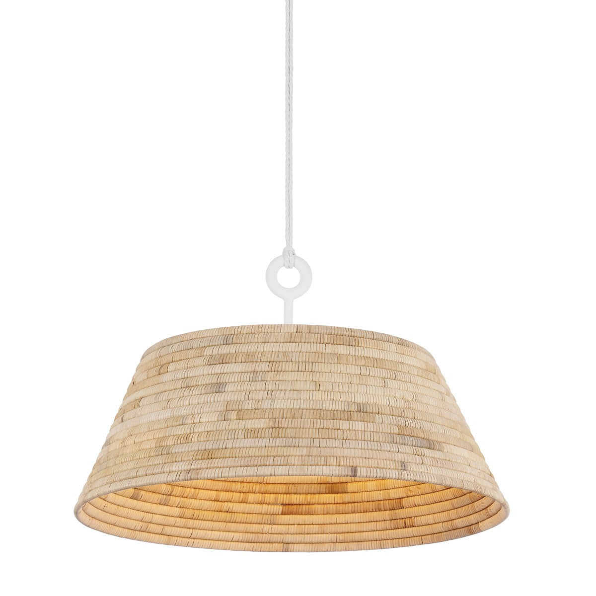 Troy Lighting - F2836-GSW - One Light Pendant - Sequoia - Gesso White