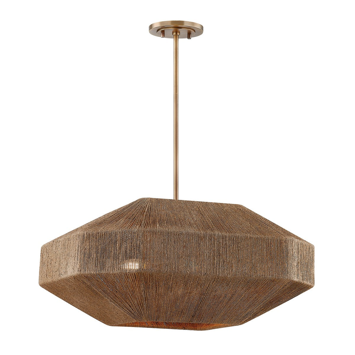 Troy Lighting - F3624-PBR - Four Light Chandelier - Laken - Patina Brass
