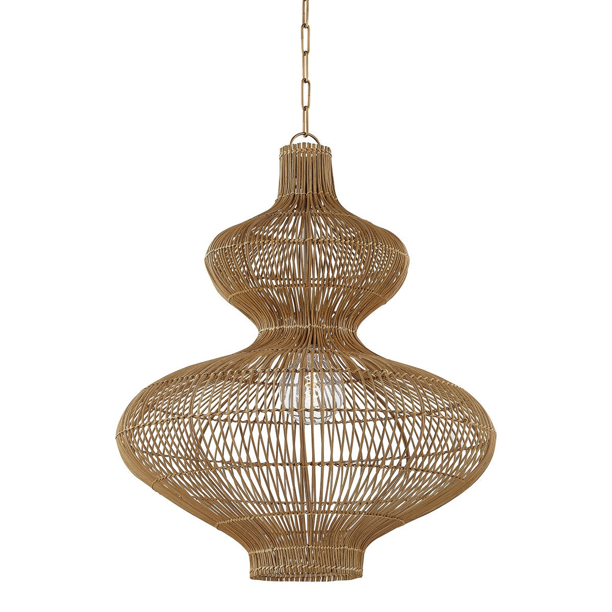 Troy Lighting - F3828-PBR - One Light Pendant - Irvine - Patina Brass