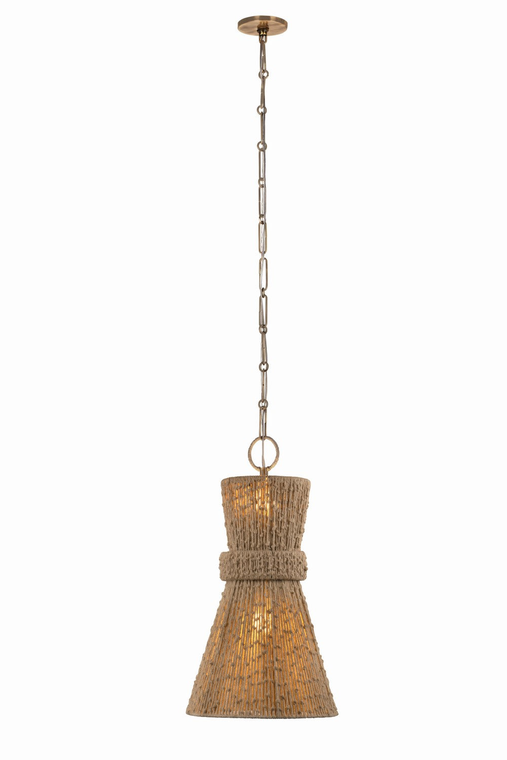 Troy Lighting - F4914-PBR - Two Light Pendant - Raphael - Patina Brass