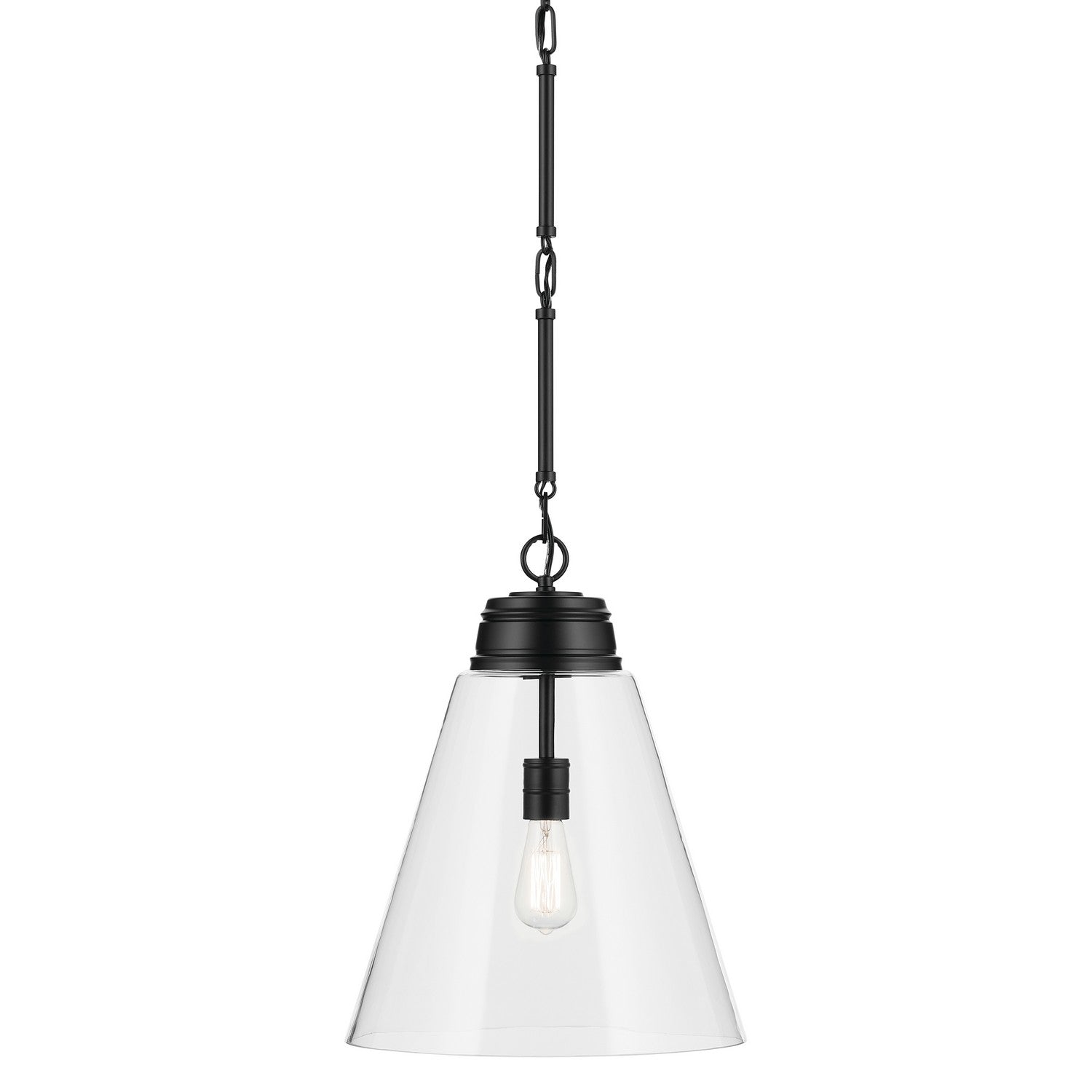 Kichler - 52662BKCLR - One Light Pendant - Marsailli - Black