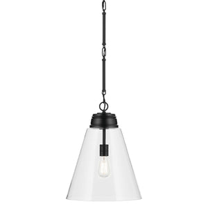 Kichler - 52662BKCLR - One Light Pendant - Marsailli - Black