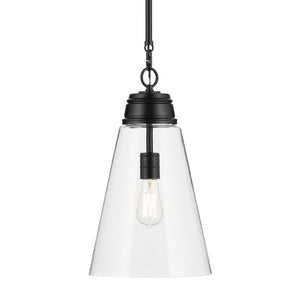 Kichler - 52661BKCLR - One Light Pendant - Marsailli - Black