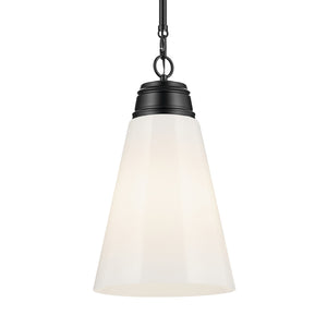 Kichler - 52661BK - One Light Pendant - Marsailli - Black