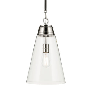 Kichler - 52661PNCLR - One Light Pendant - Marsailli - Polished Nickel