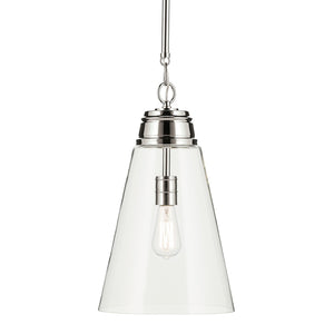 Kichler - 52661PNCLR - One Light Pendant - Marsailli - Polished Nickel