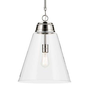 Kichler - 52662PNCLR - One Light Pendant - Marsailli - Polished Nickel