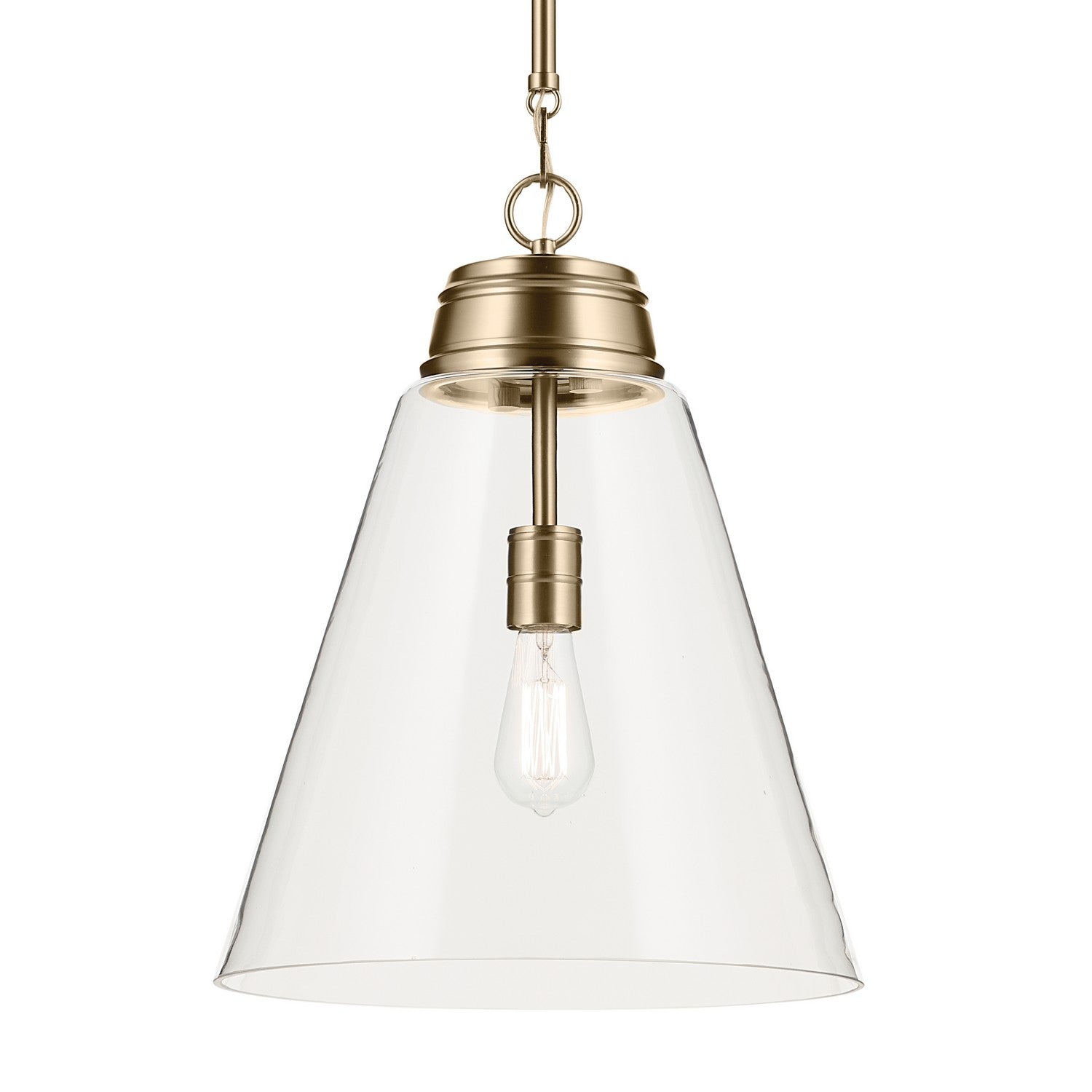 Kichler - 52662CPZCLR - One Light Pendant - Marsailli - Champagne Bronze