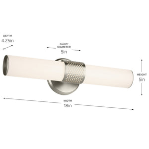 Kichler - 55191NILED - LED Bath Bar - Sashi - Brushed Nickel